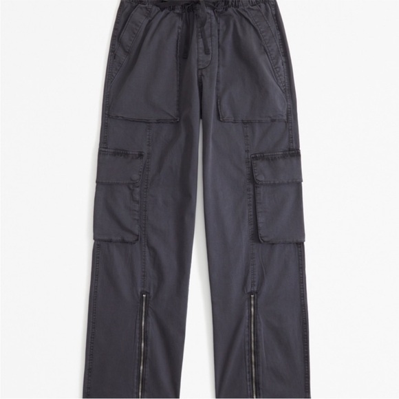 NWT Abercrombie & Fitch Women's Small S Short Pull-On Wide Leg Cargo Pant Pants - Picture 6 of 10